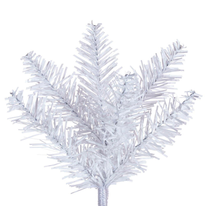 8'6"Hx38"W Pencil Artificial Christmas Tree, Unlit -White - K240180