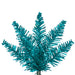 7'6"Hx32"W Tinsel Pencil Artificial Christmas Tree, Unlit -Aqua - K240875