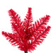 7'6"Hx32"W Pencil Artificial Christmas Tree, Unlit -Red - K241275