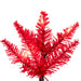 6'6"Hx28"W Pencil Artificial Christmas Tree, LED Pre-Lit (Red) -Red - K241266LED