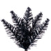 6'6"Hx28"W Pencil Artificial Christmas Tree, Unlit -Black - K241865