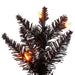 9'6"Hx42"W Pencil Artificial Christmas Tree, LED Pre-Lit (Orange) -Black - K241886LED