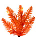 6'6"Hx28"W Pencil Artificial Christmas Tree, LED Pre-Lit (Orange) -Orange - K242166LED