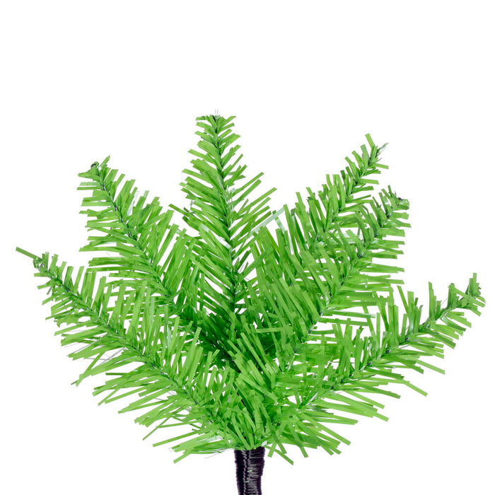 7'6"Hx32"W Pencil Artificial Christmas Tree, Unlit -Lime - K242875