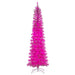 8'6"Hx38"W Pencil Artificial Christmas Tree, LED Pre-Lit (Pink) -Pink - K243581LED