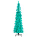 6'6"Hx28"W Pencil Artificial Christmas Tree, Unlit -Aqua - K243965