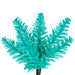 6'6"Hx28"W Pencil Artificial Christmas Tree, Unlit -Aqua - K243965