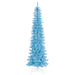 9'6"Hx42"W Pencil Artificial Christmas Tree, Unlit -Sky Blue - K244085
