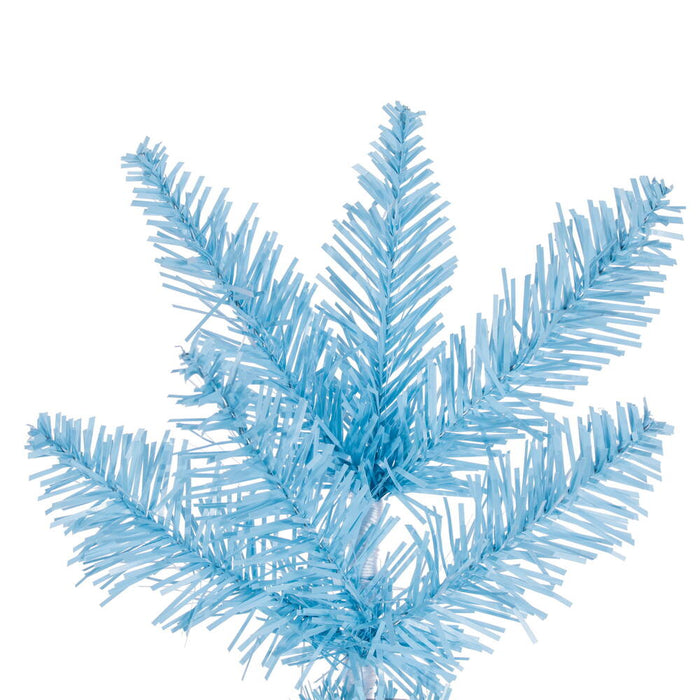 9'6"Hx42"W Pencil Artificial Christmas Tree, Unlit -Sky Blue - K244085