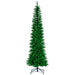 7'6"Hx32"W Tinsel Pencil Artificial Christmas Tree, Unlit -Green - K245575