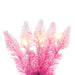 6'6"Hx26"W Flocked Fir Artificial Christmas Tree, LED Pre-Lit -Pink/White - K255066LED