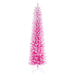 6'6"Hx26"W Flocked Fir Artificial Christmas Tree, Unlit -Pink/White - K255065