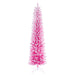 7'6"Hx28"W Flocked Fir Artificial Christmas Tree, Unlit -Pink/White - K255075