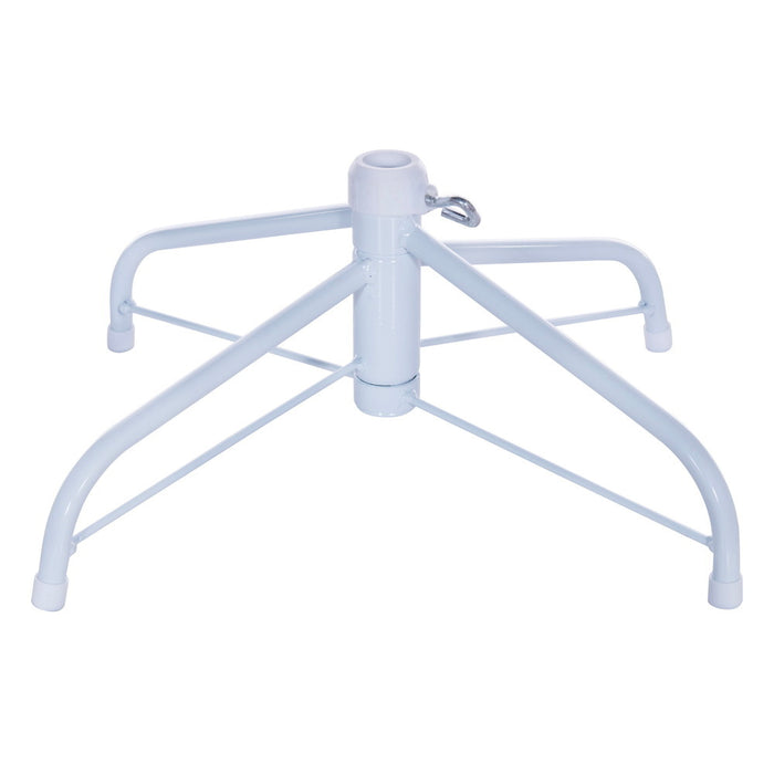 3'Hx16"W Flocked Fir Artificial Christmas Tree, LED Pre-Lit -Baby Blue/White - K255531LED