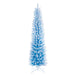 7'6"Hx28"W Flocked Fir Artificial Christmas Tree, Unlit -Baby Blue/White - K255575