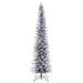 5'6"Hx25"W PE Pencil Frosted Bixley Pine Artificial Christmas Tree, Unlit -White/Green - K257455