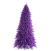 6'6"Hx37"W Flocked Slim Fir Artificial Christmas Tree, Unlit -Purple - K168367