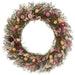 21" Preserved Mixed Flower Wreath -Mixed Colors - KWF152-MX
