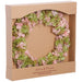 21" Preserved Hydrangea Flower Wreath -Green/Pink - KWH132-GR/PK
