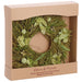 12" Preserved Hydrangea Flower, Allium & Fern Leaf Wreath -2 Tone Green - KWH139-GR/TT