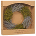 17" Preserved Lavender & Grass Hanging Wreath -Lavender/Green (pack of 2) - KWL005-LV/GR
