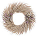 17" Preserved Wheat & Mini Daisy Flower Wreath -Cream/Lavender - KWW153-CR/LV