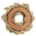 16" Preserved Wheat Grass Hanging Wreath -Beige (pack of 6) - KWW160-BE