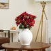 18" Silk Poinsettia Flower Bush -Red (Pack of 6) - L225918