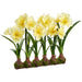 22" Standing Silk Amaryllis Flower Arrangement w/Bulb Base -Yellow - LFA732-YE