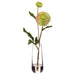 14" Silk Dahlia Flower Arrangement w/Glass Vase -Green/Pink (pack of 4) - LFD533-GR/PK