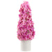 27" Cone-Shaped Silk Hydrangea Flower Arrangement Topiary w/Ceramic Vase -Pink (pack of 2) - LFH273-PK