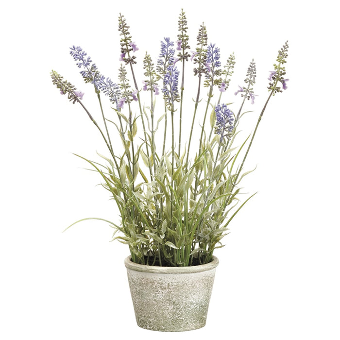 15.5" Lavender Silk Flower Arrangement -Lavender (pack of 6) - LFL017-LV