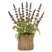 14" Lavender Artificial Flower Arrangement w/Basket -Purple (pack of 4) - LFL312-PU