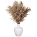 19.6" Pampas Grass Artificial Arrangement w/Wood Vase - Beige (pack of 2) - LFP735-BR