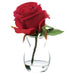 6" Rose Silk Flower Arrangement -Red (pack of 4) - LFR310-RE