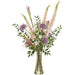 45" Foxtail Lily, Allium & Clematis Silk Flower Arrangement w/Glass Vase -Pink/Lavender - LFX194-PK/LV