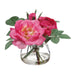 4" Ranunculus & Rose Silk Flower Arrangement -2 Tone Fuchsia (pack of 12) - LFX564-FU/TT