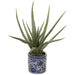 17.5" Agave Succulent Artificial Plant w/Ceramic Vase -Green (pack of 2) - LPA030-GR