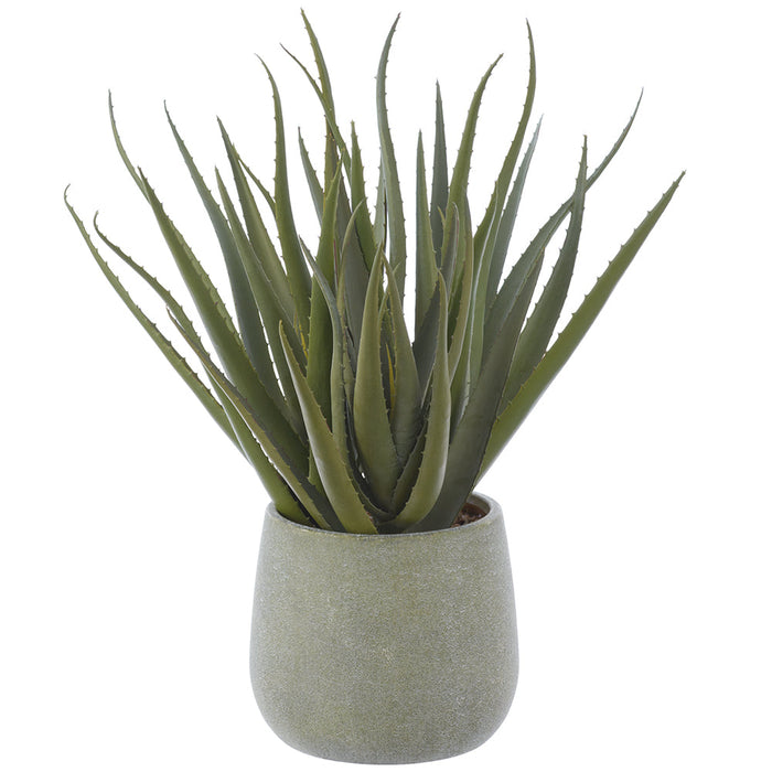 21" Real Touch Agave Artificial Plant w/Plastic Pot -Green - LPA056-GR