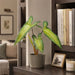 22.75" Alocasia Leaf Silk Plant w/Pot -Green (Pack of 4) - LPA358-GR