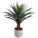 27" Agave Succulent Artificial Plant w/Cement Pot -Green (pack of 2) - LPA934-GR