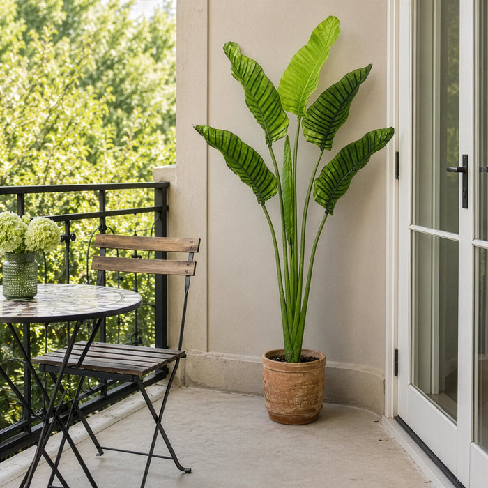 5'4" Outdoor UV-Resistant Artificial Bird Of Paradise Plant w/Pot -Green (Pack of 2) - LPB005-GR