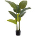 3' Bird Of Paradise Silk Palm Tree w/Plastic Pot -Green (Pack of 4) - LPB028-GR