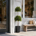 39" Outdoor UV-Resistant Artificial Double Boxwood Ball-Shaped Topiary w/Pot -Green (Pack of 2) - LPB036-GR