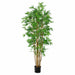 5' Japanese Bamboo Silk Tree w/Pot -2,400 Leaves -Green (Pack of 2) - LPB051-GR/TT