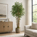 7' Natural Trunk Bamboo Silk Tree w/Pot -2,560 Leaves -Green (Pack of 2) - LPB157-GR/TT
