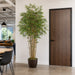 7' Natural Trunk Bamboo Silk Tree w/Pot -2,560 Leaves -Green (Pack of 2) - LPB157-GR/TT