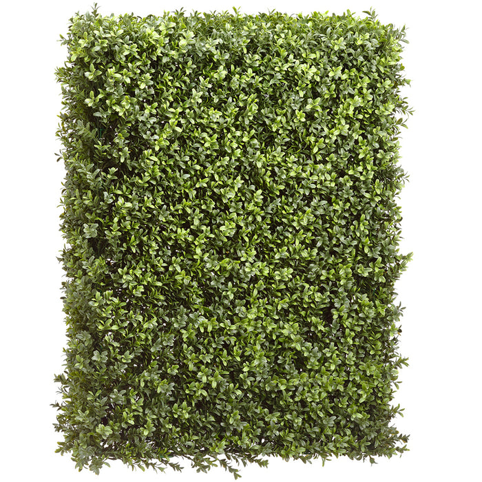 31.5"Hx23.5"Wx8"D UV-Resistant Outdoor Artificial Boxwood Topiary Hedge -Green - LPB243-GR