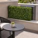 21.5"Hx37"Wx7"D Outdoor UV-Resistant Artificial Boxwood Topiary Hedge -Green - LPB246-GR