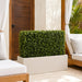 21.5"Hx37"Wx7"D Outdoor UV-Resistant Artificial Boxwood Topiary Hedge -Green - LPB246-GR